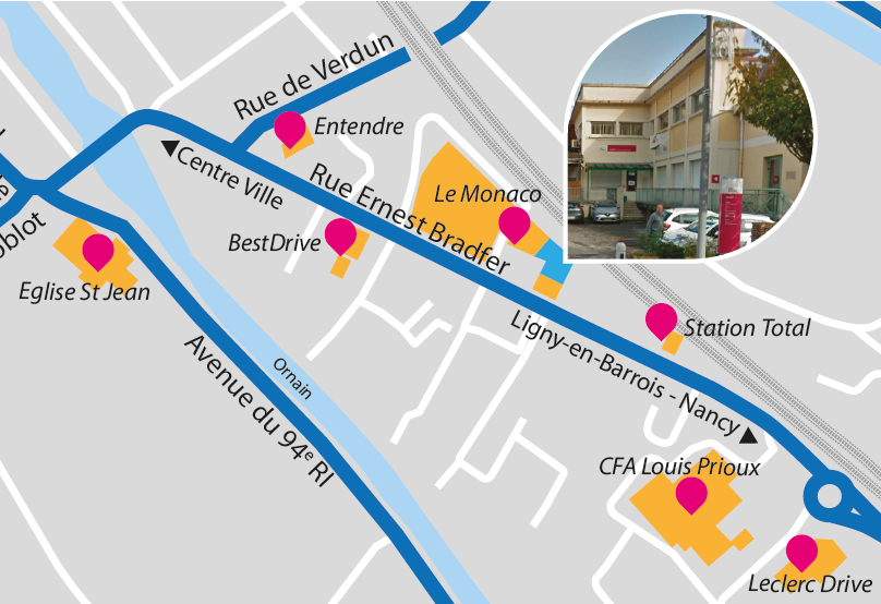 carte AMIPH Bar-le-Duc